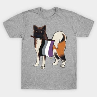 Pride Doggos: Asexual Akita T-Shirt